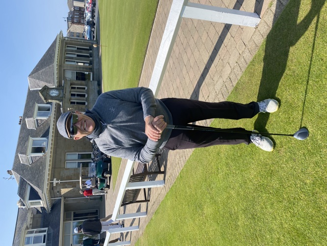 1st tee at Prestwick golf course - Birthplace of the Open Championship