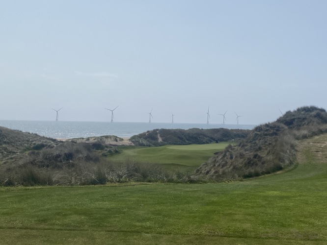 Trump Aberdeen - ugly wind turbines in the distance. 