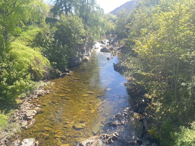 Beautiful stream next to Fife hotel