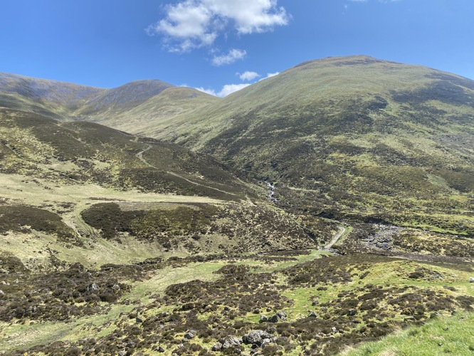 Driving through the hills of Scotland on my way to Balmoral Castle - beautiful scenery