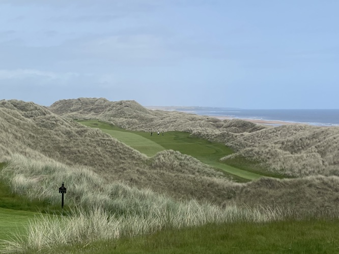 Tee shot Trump Aberdeen