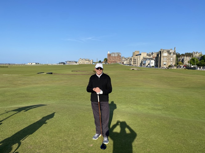 Great finish to a great day at St Andrews - played old and new in one day