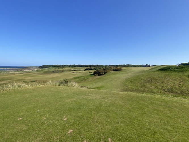 18th tee Kings Barns - tough hole