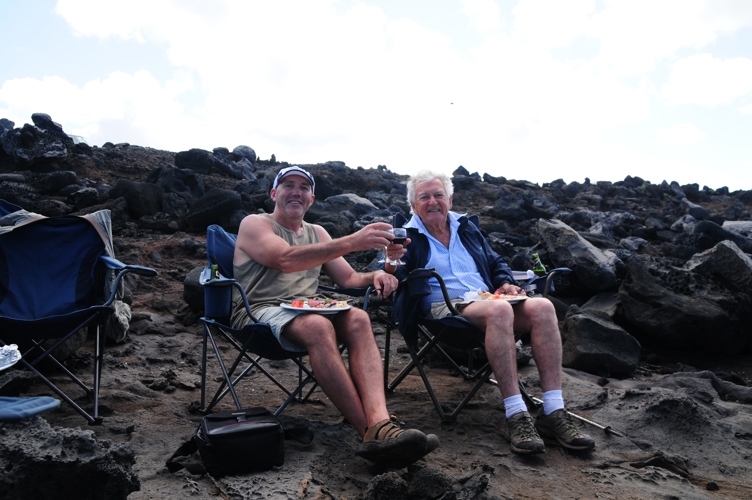 Bob and I having lunch and a drink