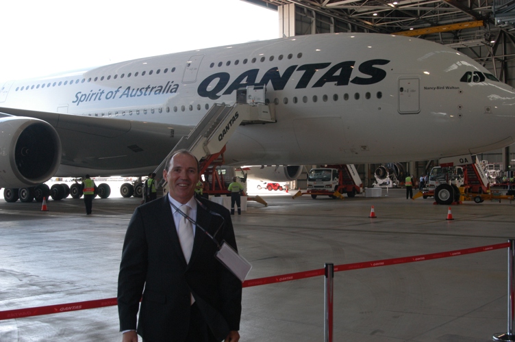 Me with A380 in the background