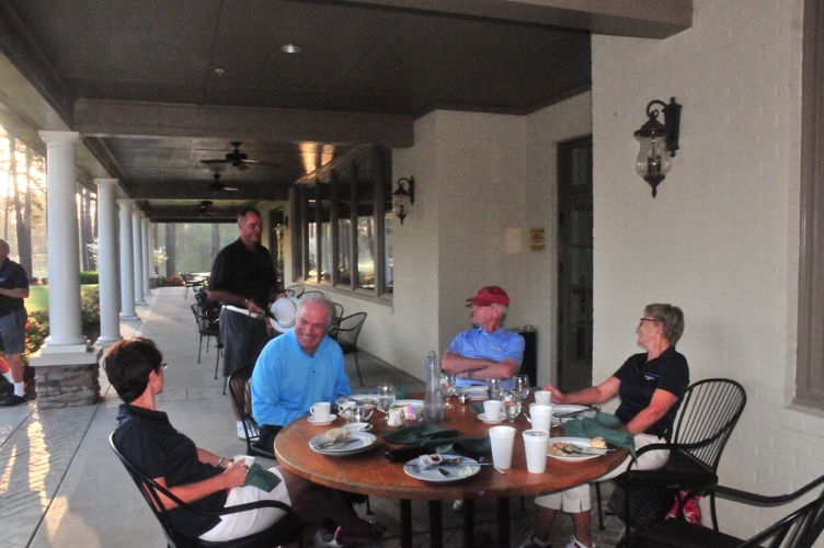 Lunch at West Lake Country Club after golf