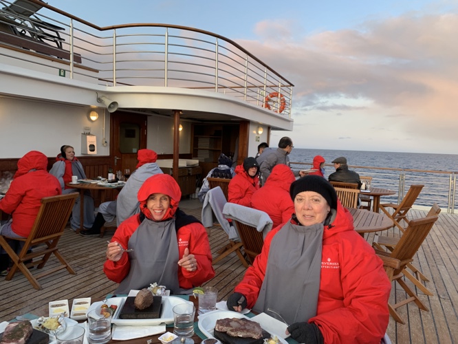 What an experience to eat outside 45 miles from the North Pole!