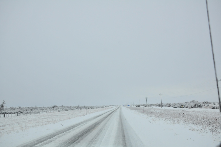 Time to go, its snowing!