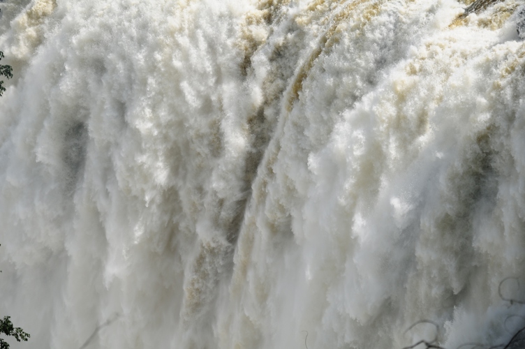 Falls in full flight