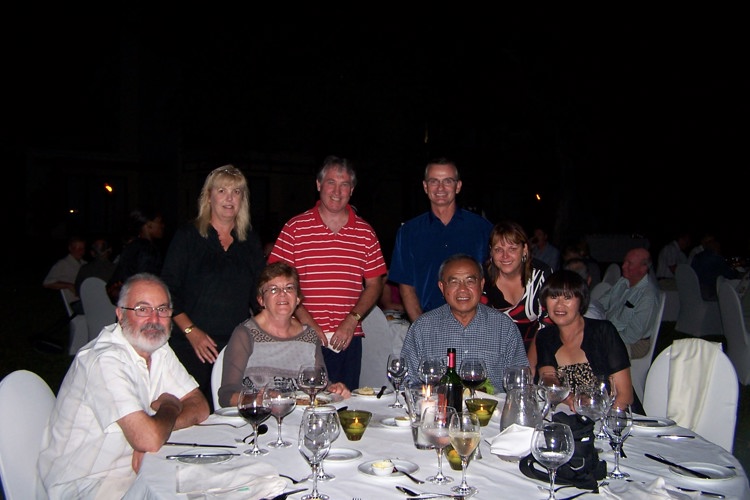 One of our many dinners for 120 people