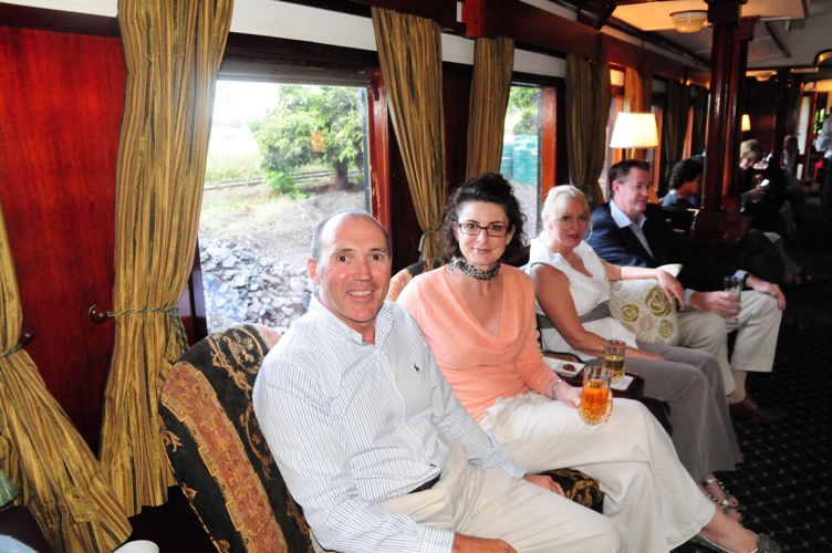 Pip and I on the train